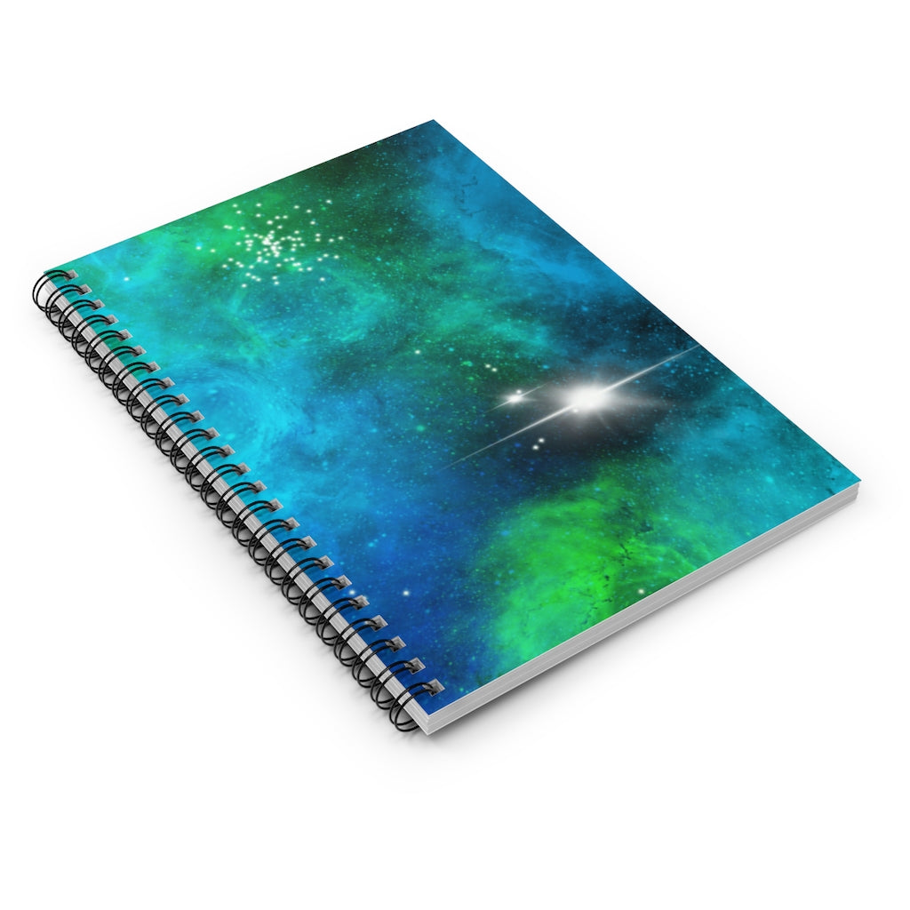 Celestial Cosmic Galaxy Spiral Notebook - Ruled Line
