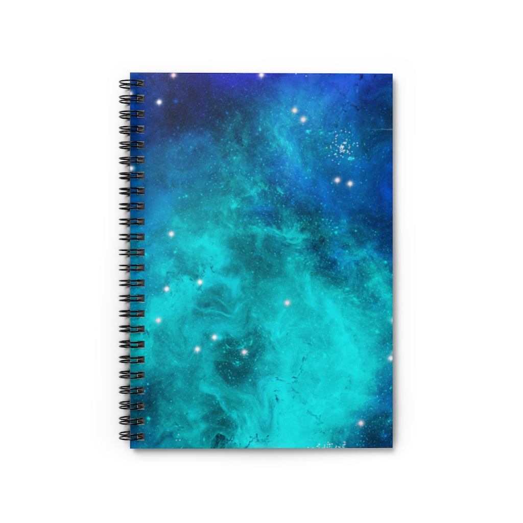 Celestial Cosmic Galaxy Spiral Notebook - Ruled Line