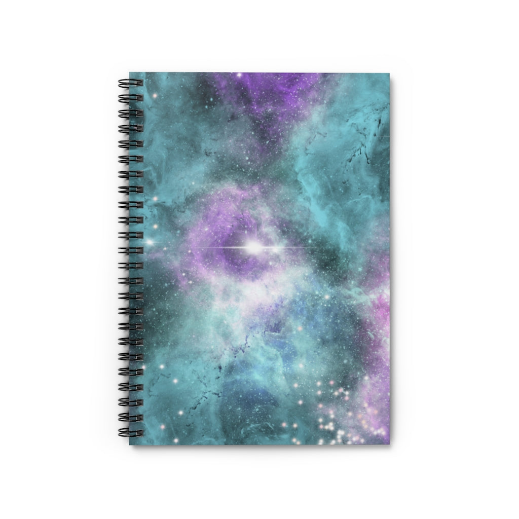 Celestial Cosmic Galaxy Spiral Notebook - Ruled Line