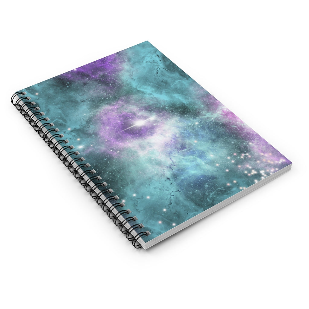 Celestial Cosmic Galaxy Spiral Notebook - Ruled Line
