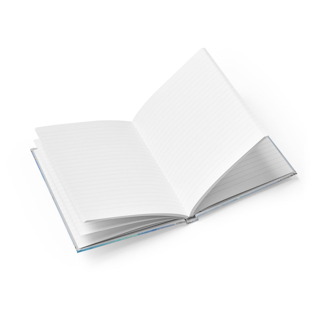GLITTER WAVE CRYSTAL/OPAL PEARLIZED LOOK JOURNAL - Ruled Line