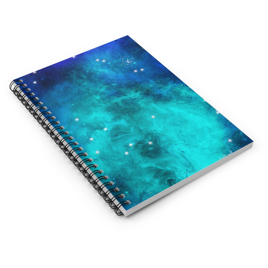 Celestial Cosmic Galaxy Spiral Notebook - Ruled Line