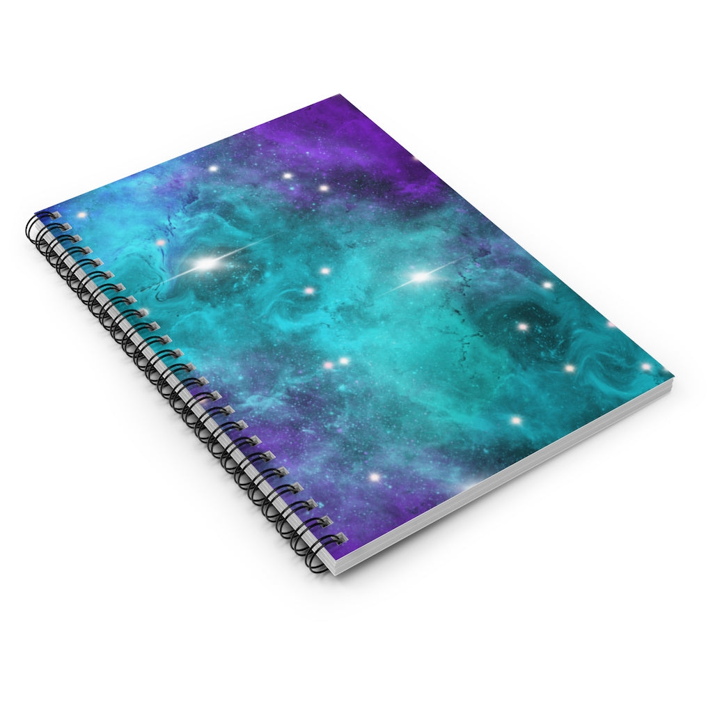 Celestial Cosmic Galaxy Spiral Notebook - Ruled Line