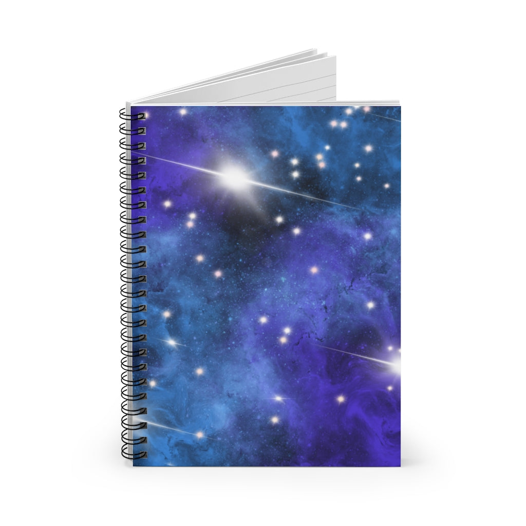 Celestial Cosmic Galaxy Spiral Notebook - Ruled Line