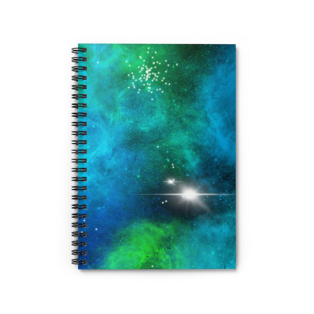 Celestial Cosmic Galaxy Spiral Notebook - Ruled Line