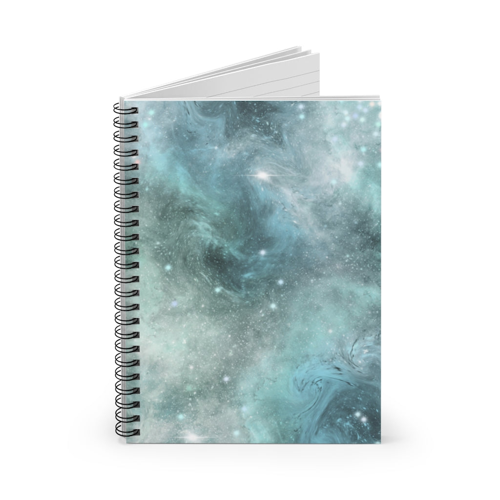 Celestial Cosmic Galaxy Spiral Notebook - Ruled Line