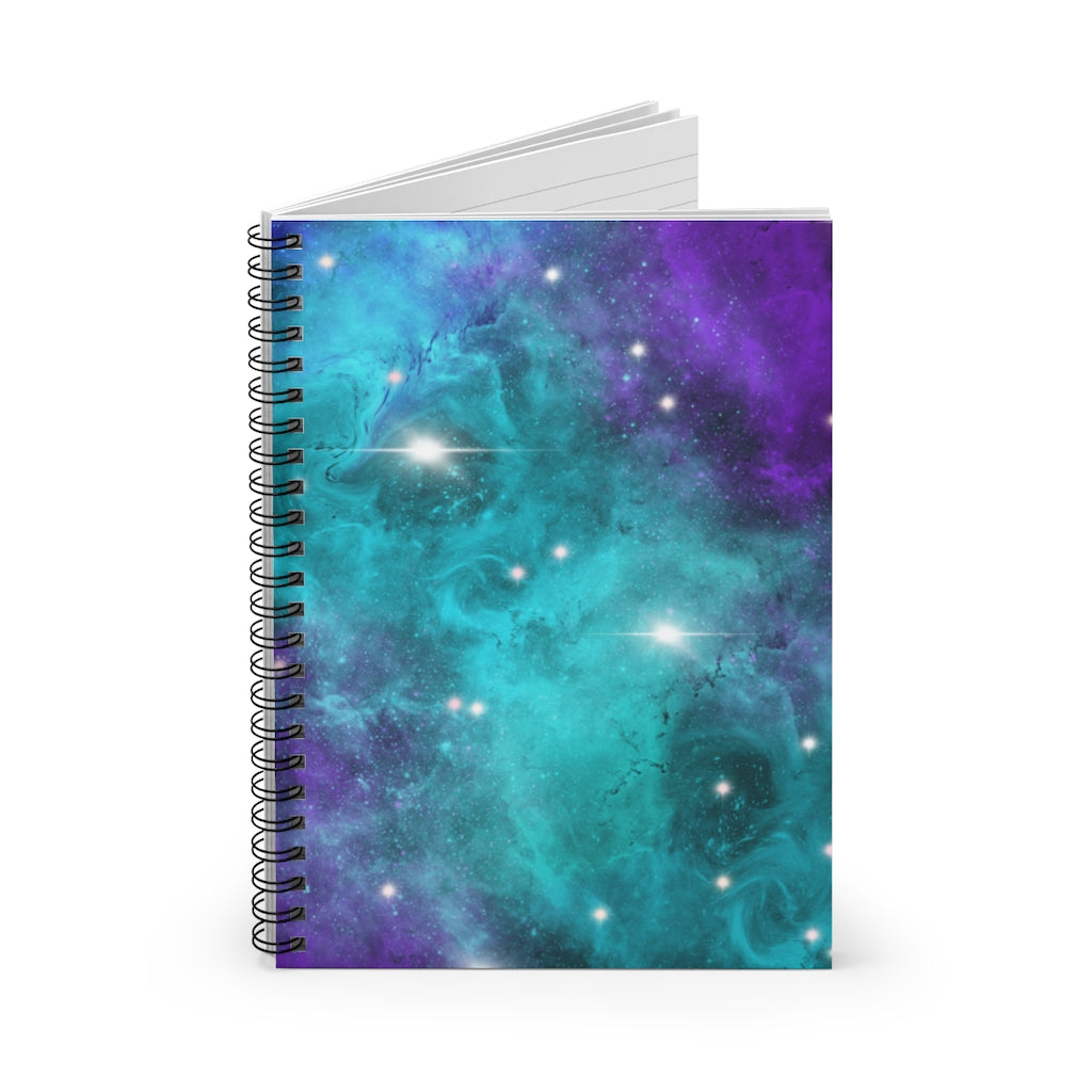 Celestial Cosmic Galaxy Spiral Notebook - Ruled Line