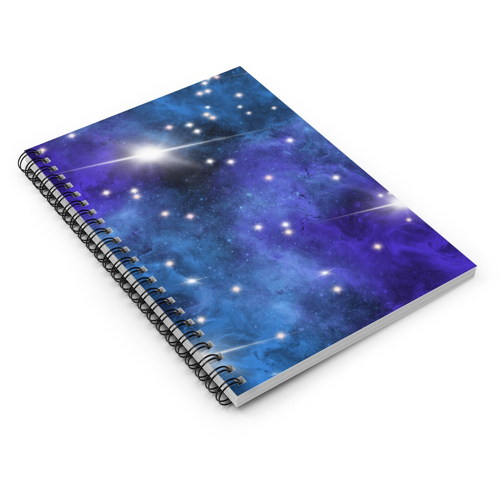 Celestial Cosmic Galaxy Spiral Notebook - Ruled Line