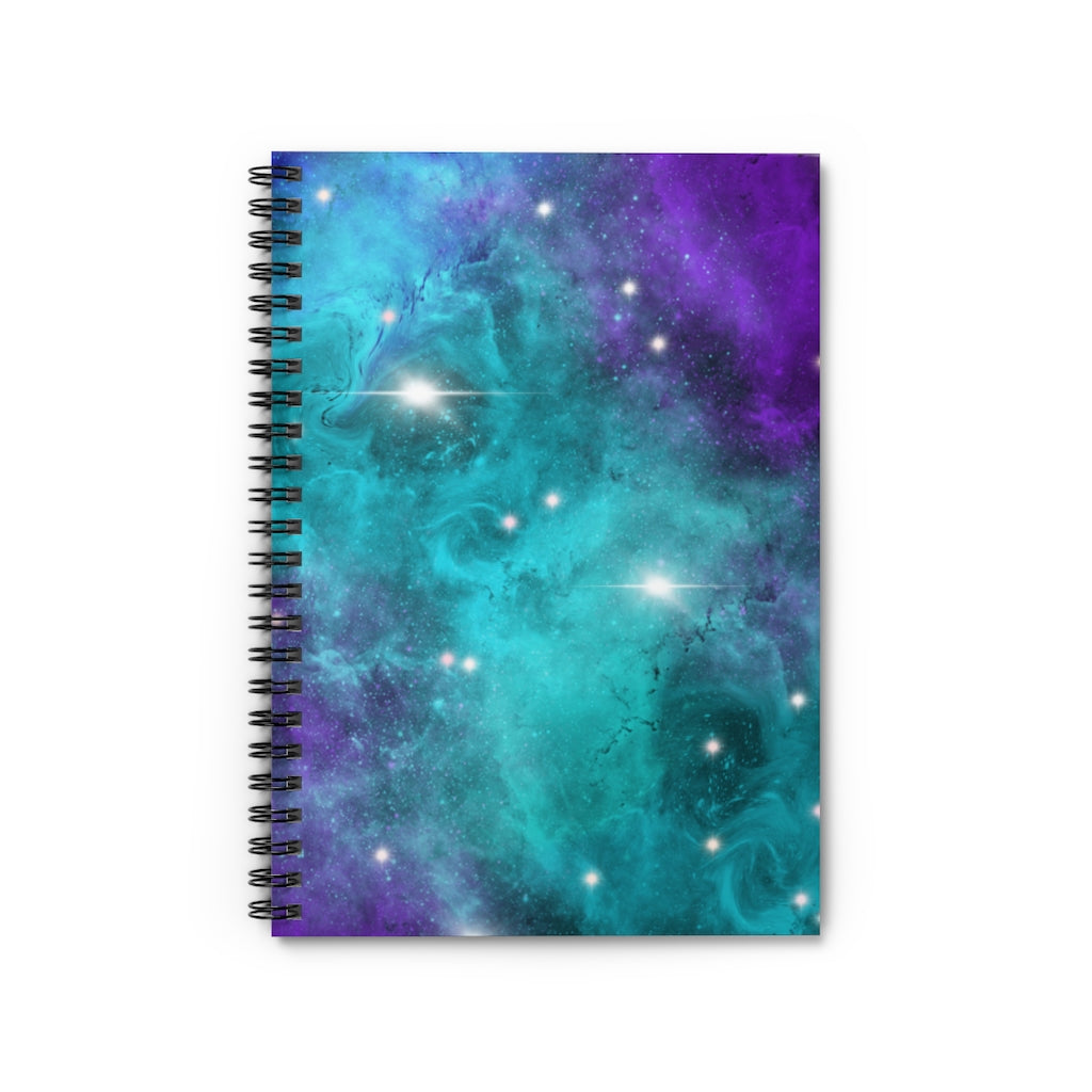 Celestial Cosmic Galaxy Spiral Notebook - Ruled Line
