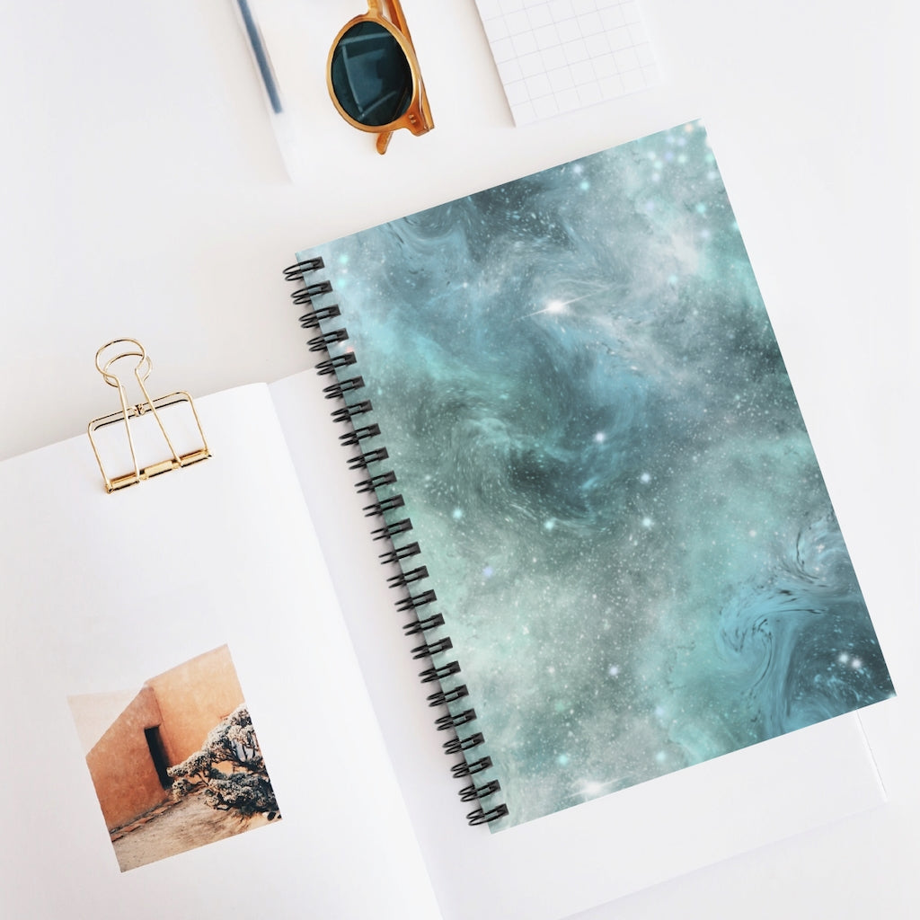 Celestial Cosmic Galaxy Spiral Notebook - Ruled Line