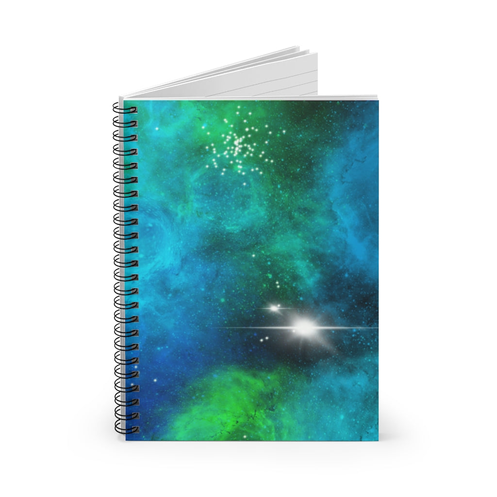 Celestial Cosmic Galaxy Spiral Notebook - Ruled Line
