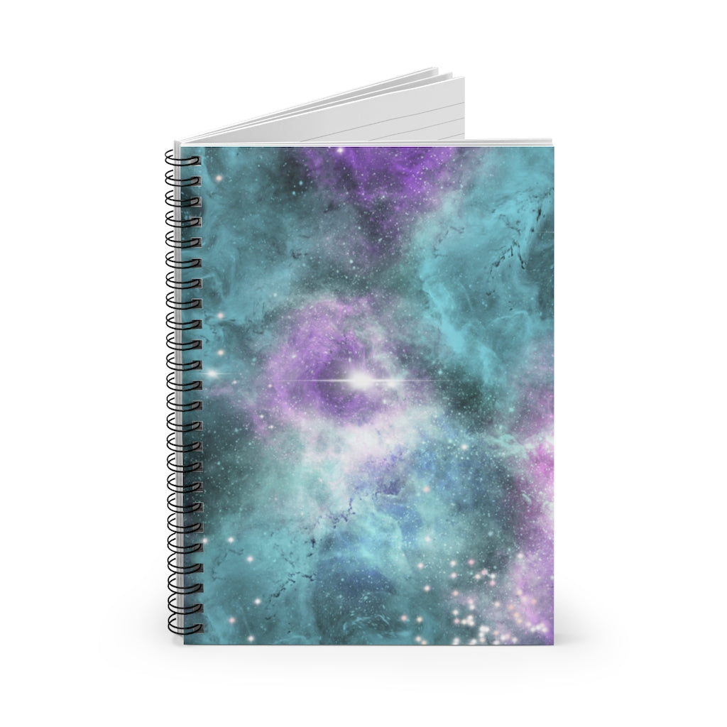 Celestial Cosmic Galaxy Spiral Notebook - Ruled Line