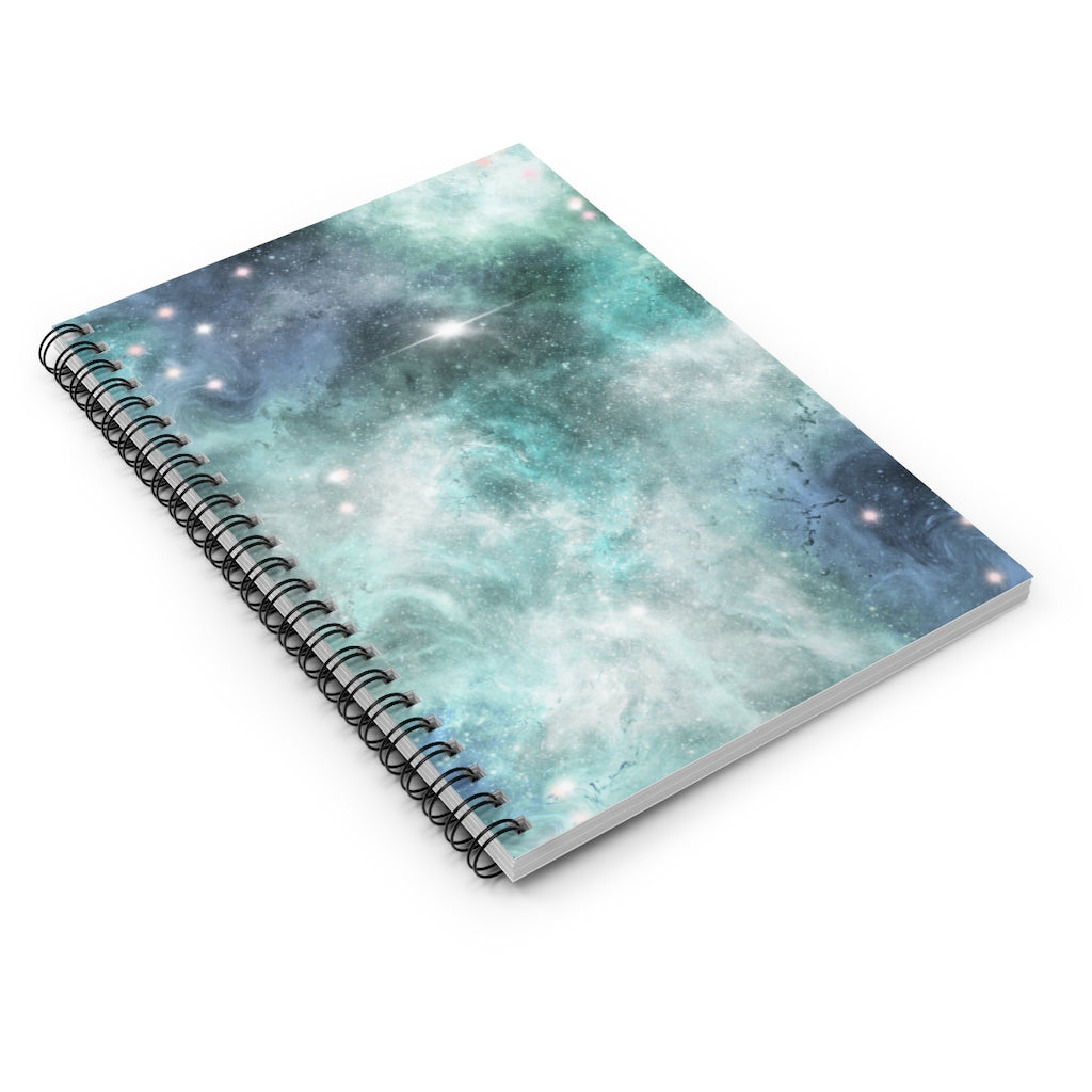 Celestial Cosmic Galaxy Spiral Notebook - Ruled Line