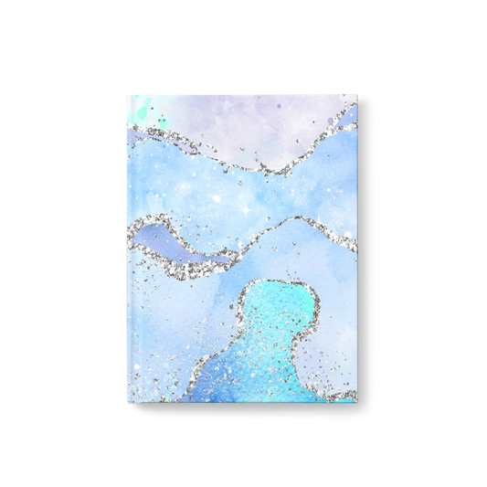 Glitter Wave Crystal/Opal Pearlized Look Journal